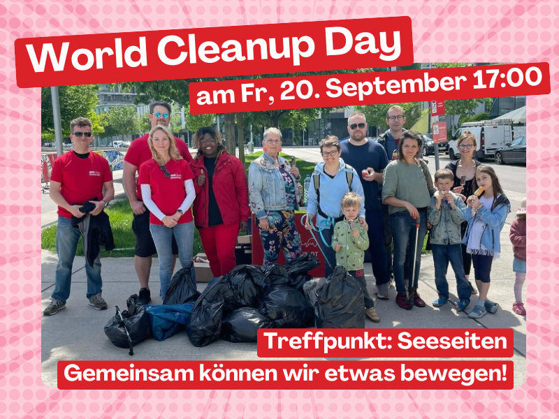 Read more about the article World Cleanup Day in der Seestadt