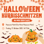 Halloween-Kürbisschnitzen in der Seestadt