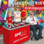 Grätzlgespräch beim Seestadt Kirtag