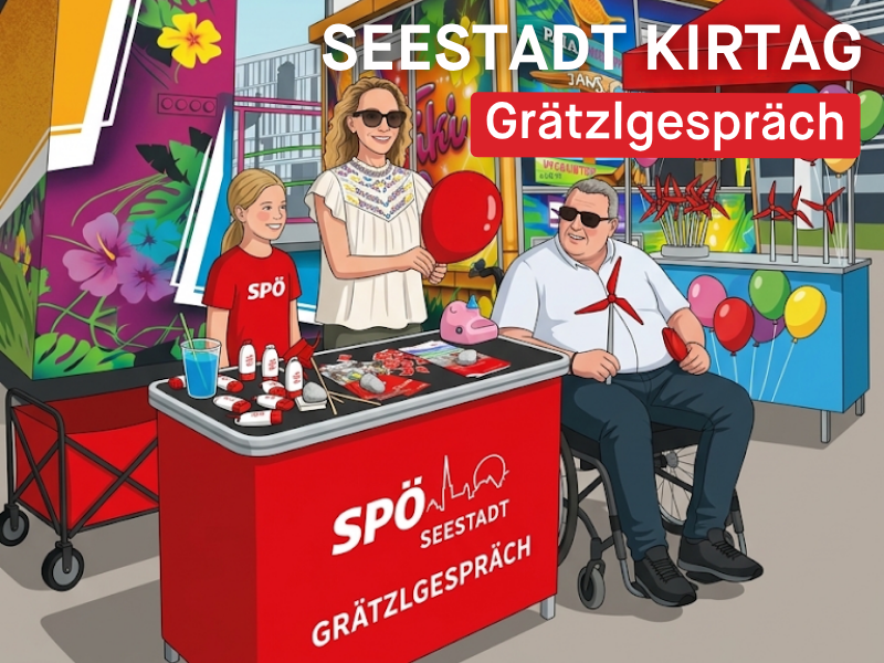 Grätzlgespräch beim Seestadt Kirtag