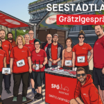 Grätzlgespräch beim Seestadtlauf